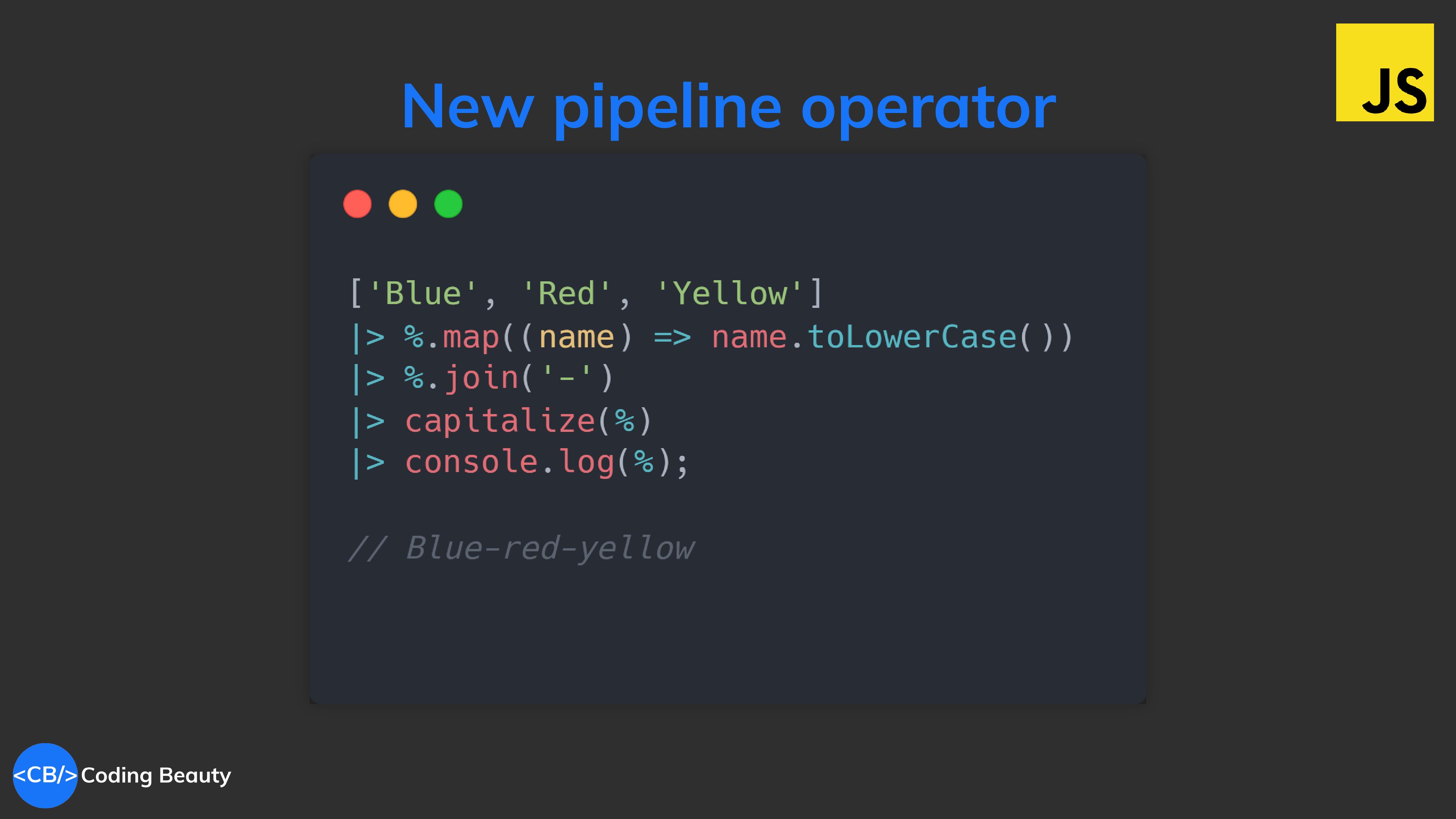 New JavaScript pipeline operator: transform anything into a one-liner