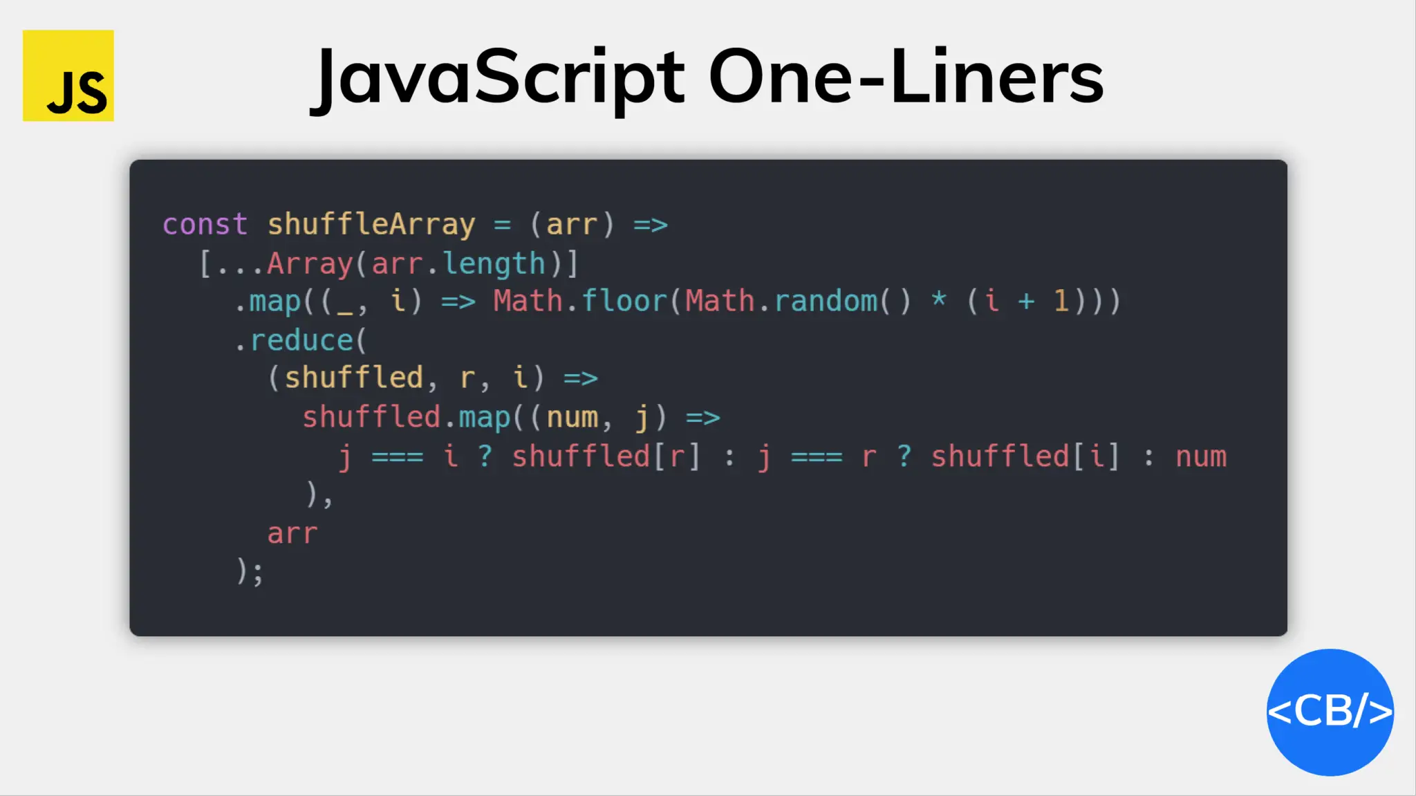 JavaScript One Liners Book Cover